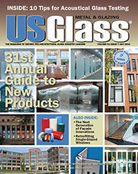 Cover shot of the US Glass June 2014