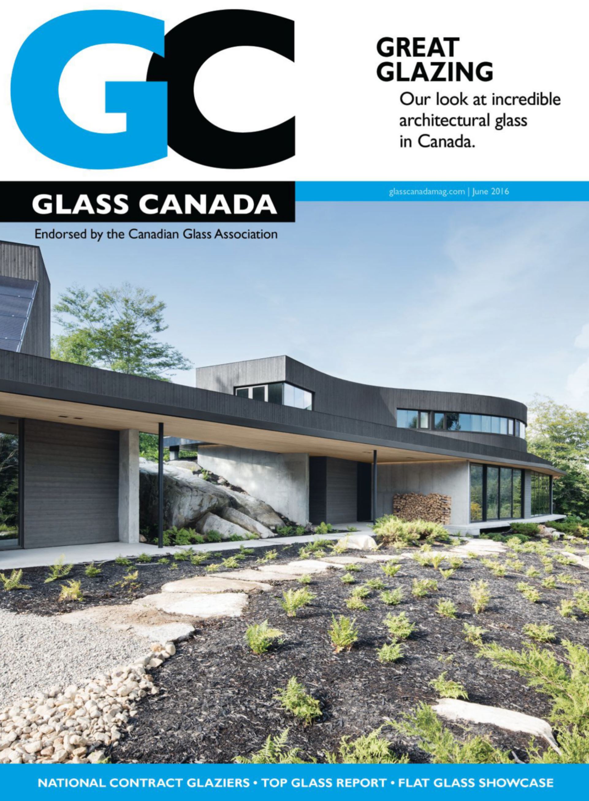 Front cover of the Glass Canada Magazine June 2016 Edition