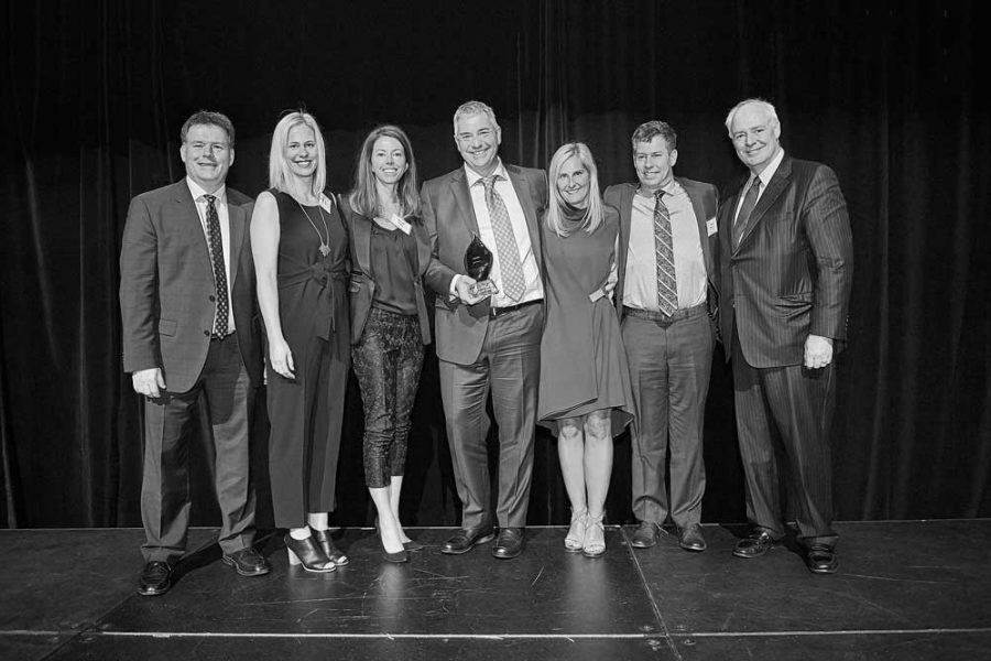 AGNORA's Richard WIlson & Team accepts the 2016 Private Business Growth Award