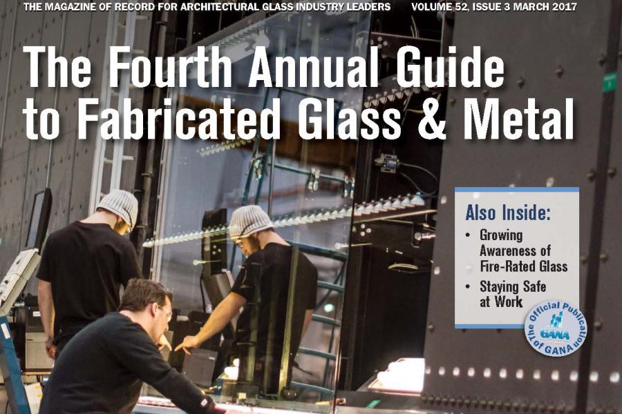 March 2017 Cover of US Glass Magazine featuring AGNORA's 130"300" Insulated Glass line.